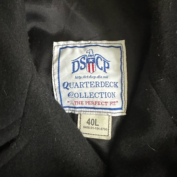 Vintage Sterlingwear USA Peacoat Black Men's Large 40L - Picture 4 of 6